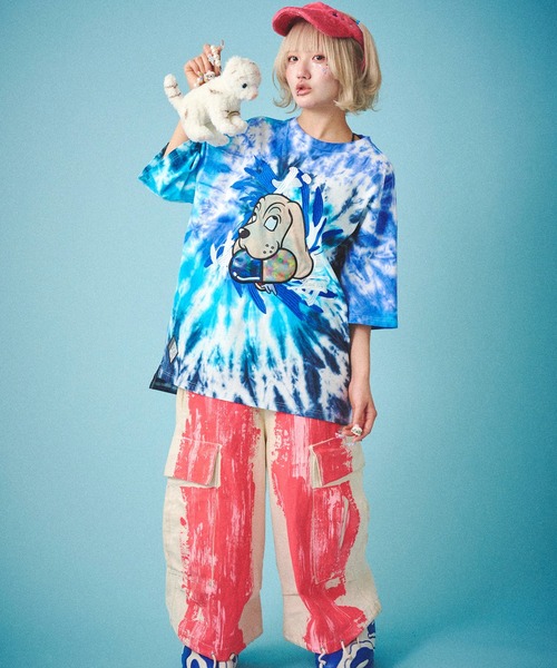 GALFY(ガルフィー)の「GALFY-犬中毒Tee(Tシャツ/カットソー・メンズ・ブルー/ブラック/オレンジ・L/XL)」の13枚目の写真