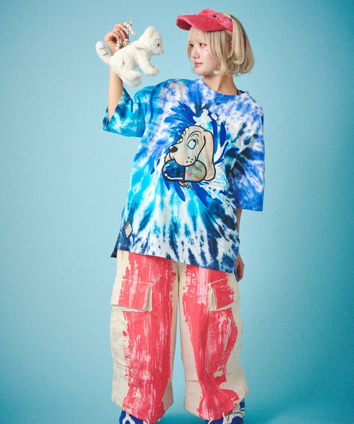 GALFY(ガルフィー)の「GALFY-犬中毒Tee(Tシャツ/カットソー・メンズ・ブルー/ブラック/オレンジ・L/XL)」の14枚目の写真