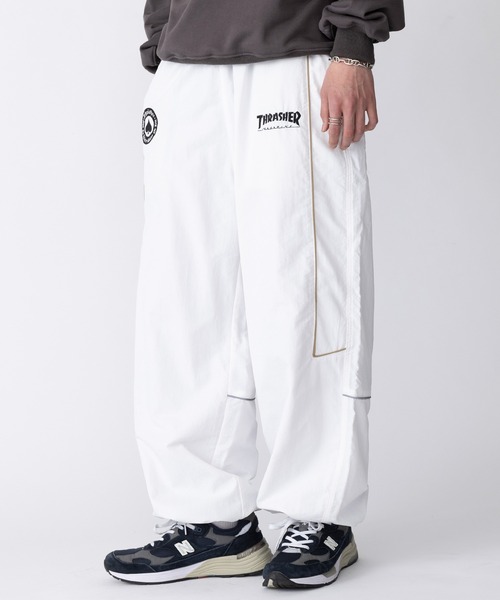 THRASHER(スラッシャー)の「【THRASHER】(U)ナイロン タスラン ラインパンツ 017280(その他パンツ・メンズ・ホワイト/ブラック・LL/M/L)」の13枚目の写真