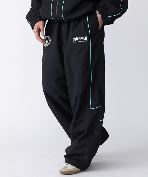 THRASHER(スラッシャー)の「【THRASHER】(U)ナイロン タスラン ラインパンツ 017280(その他パンツ・メンズ・ホワイト/ブラック・LL/M/L)」の4枚目の写真
