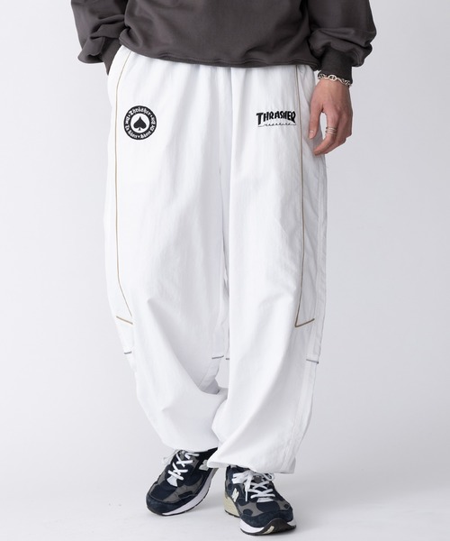 THRASHER(スラッシャー)の「【THRASHER】(U)ナイロン タスラン ラインパンツ 017280(その他パンツ・メンズ・ホワイト/ブラック・LL/M/L)」の12枚目の写真