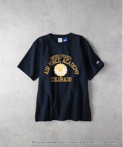 Champion（チャンピオン）の「Champion(チャンピオン)【メンズ】リバースウィーブプリントTシャツ（Tシャツ/カットソー・メンズ・ホワイト/ネイビー/ネイビー×ホワイト・L/XL/M）」の4枚目の写真