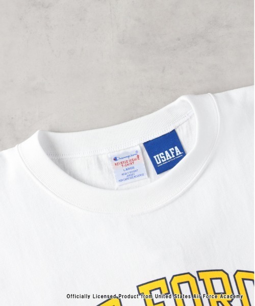 Champion（チャンピオン）の「Champion(チャンピオン)【メンズ】リバースウィーブプリントTシャツ（Tシャツ/カットソー・メンズ・ホワイト/ネイビー/ネイビー×ホワイト・L/XL/M）」の6枚目の写真