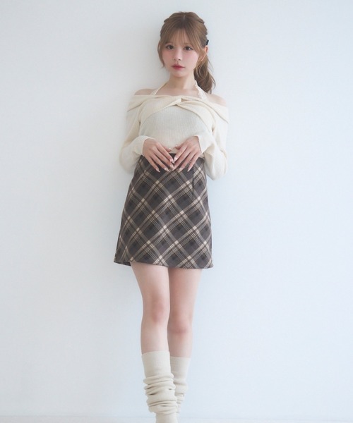  partyオフショルダーリボン付きアイボリートップス NEW ARRIVAL】 02/08 0:00〜 release🪄 #オフショルダーリボン