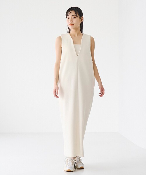 RONEL(ロネル)の「【防しわ/マシンウォッシュ】ネップジョーゼット ワンピース(NEW)(ワンピース・レディース・ブラック/ライトブルー/ホワイト・S/M/L)」の4枚目の写真