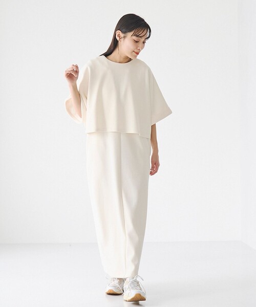 RONEL(ロネル)の「【防しわ/マシンウォッシュ】ネップジョーゼット ワンピース(NEW)(ワンピース・レディース・ブラック/ライトブルー/ホワイト・S/M/L)」の10枚目の写真