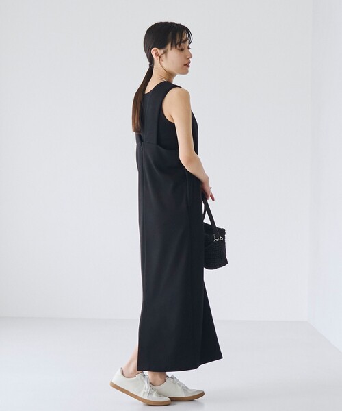 RONEL(ロネル)の「【防しわ/マシンウォッシュ】ネップジョーゼット ワンピース(NEW)(ワンピース・レディース・ブラック/ライトブルー/ホワイト・S/M/L)」の14枚目の写真