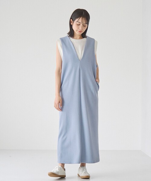 RONEL(ロネル)の「【防しわ/マシンウォッシュ】ネップジョーゼット ワンピース(NEW)(ワンピース・レディース・ブラック/ライトブルー/ホワイト・S/M/L)」の15枚目の写真