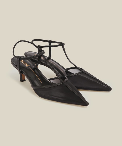 ROPE'(ロペ)の「ポインテッドシアーパンプス(パンプス・レディース・ブラック・37.5/37/36.5/36)」の2枚目の写真