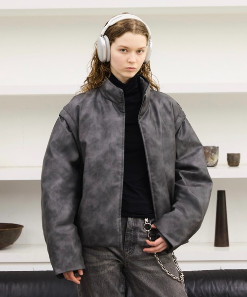 2way high neck down jacket / 2wayハイネックリアルダウンジャケット