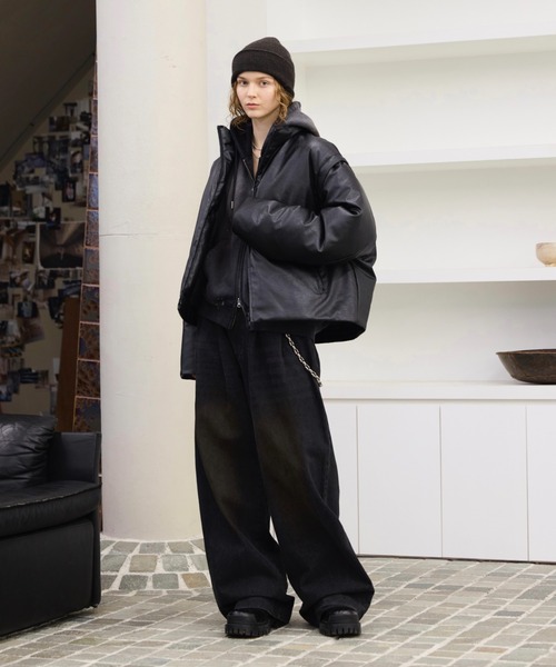 2way high neck down jacket / 2wayハイネックリアルダウンジャケット