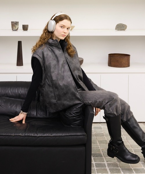 soerte（ソエルテ）の「2way high neck down jacket / 2wayハイネックリアルダウンジャケット（ダウンジャケット/コート・メンズ・ブラック/ブラウン/ブラック系その他・3/2/1）」の11枚目の写真