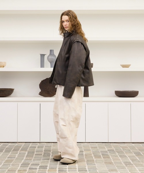 セール】2way high neck down jacket / 2wayハイネックリアルダウン