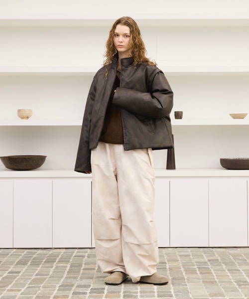 2way high neck down jacket / 2wayハイネックリアルダウンジャケット