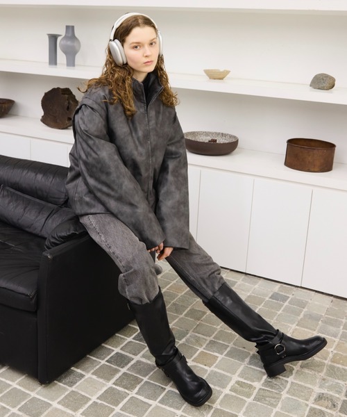 2way high neck down jacket / 2wayハイネックリアルダウンジャケット