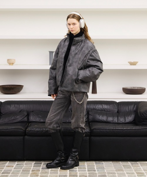 2way high neck down jacket / 2wayハイネックリアルダウンジャケット