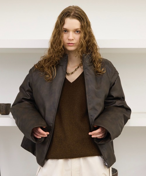 セール】2way high neck down jacket / 2wayハイネックリアルダウン