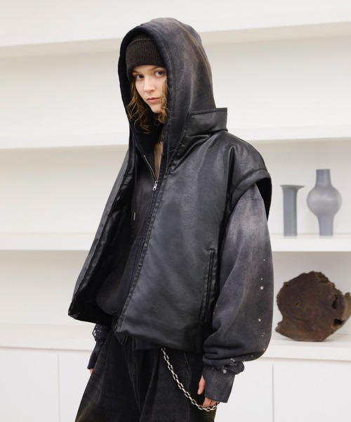 セール】2way high neck down jacket / 2wayハイネックリアルダウン