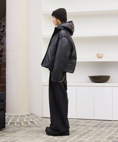 2way high neck down jacket / 2wayハイネックリアルダウンジャケット