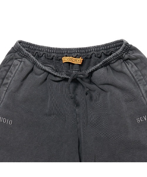STUDIO SEVEN(スタジオ セブン)の「Garment Dye Embroidery Pants【STUDIOSEVEN/スタジオセブン】(スウェットパンツ・メンズ・チャコールグレー/ピンク・MEDIUM/LARGE/X-LARGE)」の5枚目の写真
