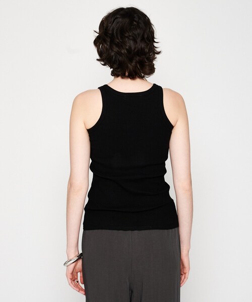 cloenc（クロエンス）の「【カップ付き】リブテレコタンクトップ（タンクトップ・レディース・ナチュラル/ブラック/ホワイト・02）」の13枚目の写真
