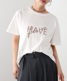 ロゴ刺繍デザイン半袖Ｔシャツ
