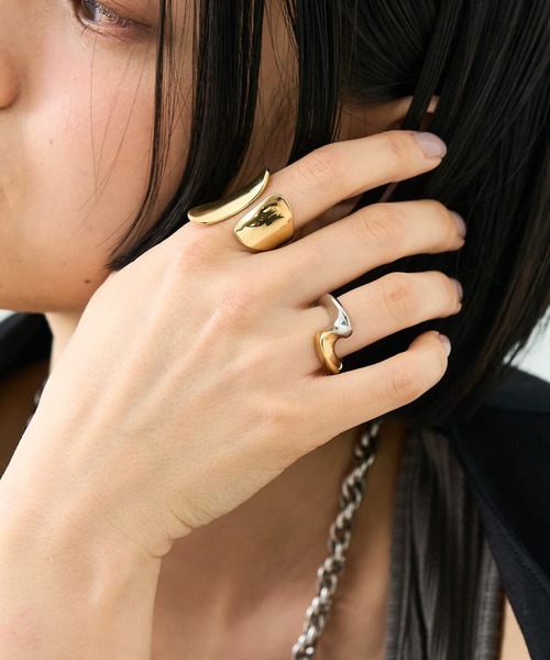 collex（コレックス）の「【dignif】スリットメタルリング（リング・レディース・ゴールド/シルバー・フリー）」の6枚目の写真