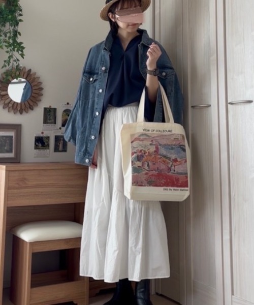 Belle Cie（ベルシー）の「抜け感プラスでオトナな スキッパー チュニック シャツ（チュニック・レディース・レッド/ネイビー/ブラック/ホワイト/マスタード/ピンク・FREE）」の21枚目の写真