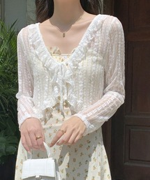レーシーシアーボレロカーディガン