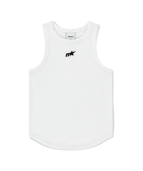 MAHAGRID(マハグリッド)の「『mahagrid/マハグリッド』 M STAR TANK TOP /スターデザイン タンクトップ(タンクトップ・レディース・ホワイト/ブラック・FREE)」の1枚目の写真