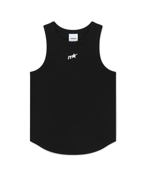 MAHAGRID(マハグリッド)の「『mahagrid/マハグリッド』 M STAR TANK TOP /スターデザイン タンクトップ(タンクトップ・レディース・ホワイト/ブラック・FREE)」の2枚目の写真