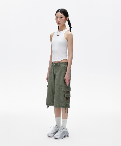 MAHAGRID(マハグリッド)の「『mahagrid/マハグリッド』 M STAR TANK TOP /スターデザイン タンクトップ(タンクトップ・レディース・ホワイト/ブラック・FREE)」の5枚目の写真