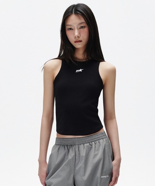 MAHAGRID(マハグリッド)の「『mahagrid/マハグリッド』 M STAR TANK TOP /スターデザイン タンクトップ(タンクトップ・レディース・ホワイト/ブラック・FREE)」の7枚目の写真