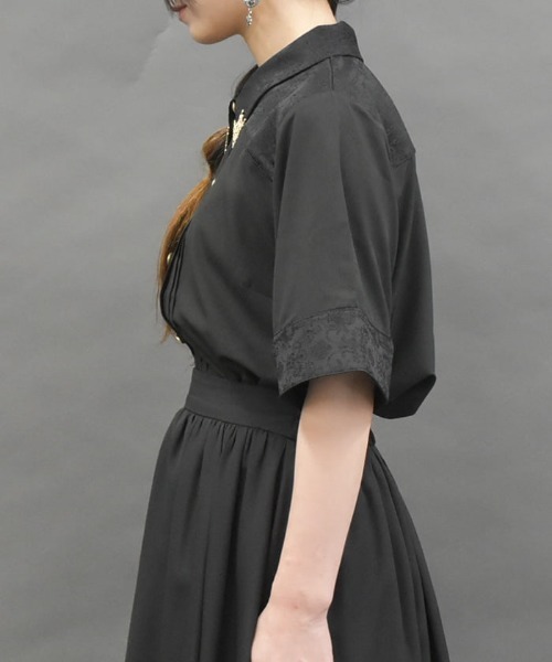 Theory 18ss 半袖ブラウス YUKI TORII】 プルオーバーブラウス 半袖 事務服 YT1718 YT-1718