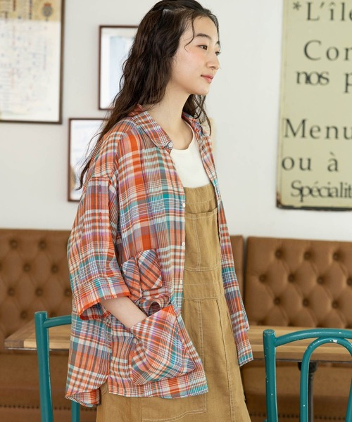 希少【ISSEY MIYAKE】リネン混/マドラス チェック/サッカー JKT 希少