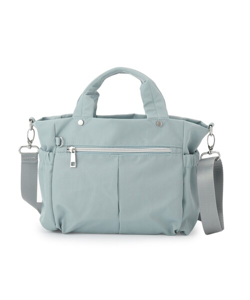 SHOO・LA・RUE(シューラルー)の「【撥水】フロントポケットトートバッグ(トートバッグ・レディース・ブラック/グレー/ライトブルー・00)」の12枚目の写真