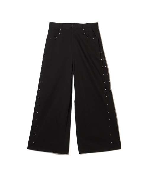 DISCOVERED(ディスカバード)の「WRINKLE RAMPONI STUDS PANTS(チノパンツ・メンズ・ベージュ/ブラック・LARGE/SMALL)」の2枚目の写真