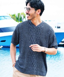 oval リメイクアランニット アランクラフト Aran Crafts Ireland ニット リブ編み