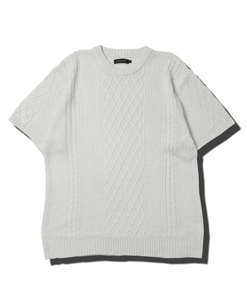 jiggys shop(ジギーズショップ)の「アラン サマーニット セーター(ニット/セーター・メンズ・ブラック/グレー系その他/グリーン系その他/グレー系その他3/グレー系その他2/ブルー系その他/ホワイト/ホワイト系その他/ライトグレー/グリーン系その他2/ブラック系その他/ブルー系その他4/ブルー系その他3/ブルー系その他2・SMALL/MEDIUM/X-LARGE/LARGE)」の20枚目の写真
