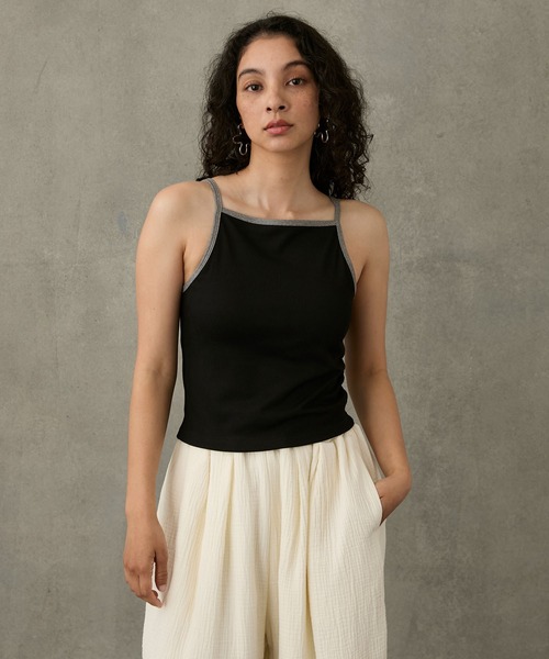 American sleeve camisole with cups / 水陸両用 カップ付き