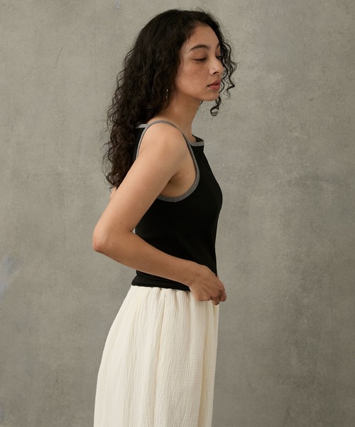 American sleeve camisole with cups / 水陸両用 カップ付き