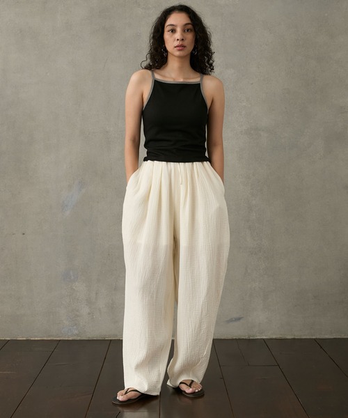Stroove(ストルーヴ)の「American sleeve camisole with cups / 水陸両用 カップ付き アメリカンスリーブ キャミソール(キャミソール・レディース・オフホワイト/ブラウン/ブラック系・FREE)」の17枚目の写真