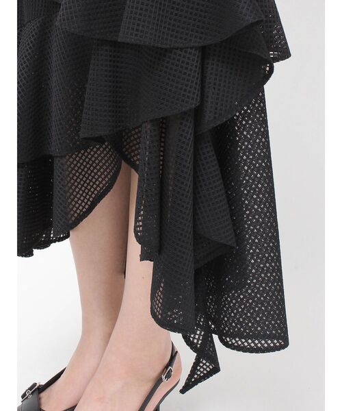 RESEXXY(リゼクシー)の「メッシュラッフルスカート(スカート・レディース・ピンク/ブラック/ホワイト・FREE)」の9枚目の写真