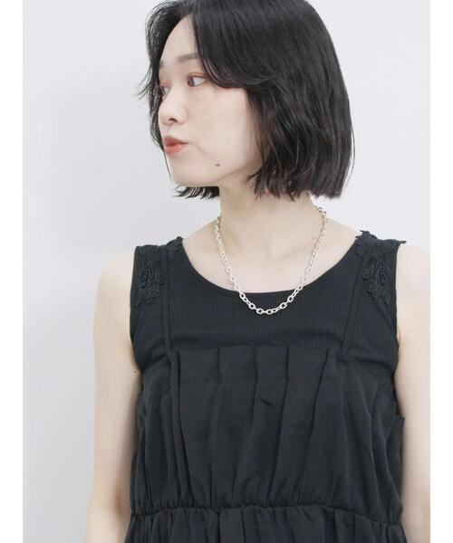Samansa Mos2 blue(サマンサモスモスブルー)の「前後2wayモチーフレースタンク(Tシャツ/カットソー・レディース・イエロー/ブラック/オフホワイト・F)」の19枚目の写真