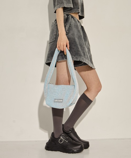 LASTFRAME(ラストフレーム)の「【LASTFRAME/ラストフレーム】KYOTO METALLIC HANAKAGO BAG/ハンドバッグ(トートバッグ・レディース・シルバー/グレー/ブラック・FREE)」の14枚目の写真