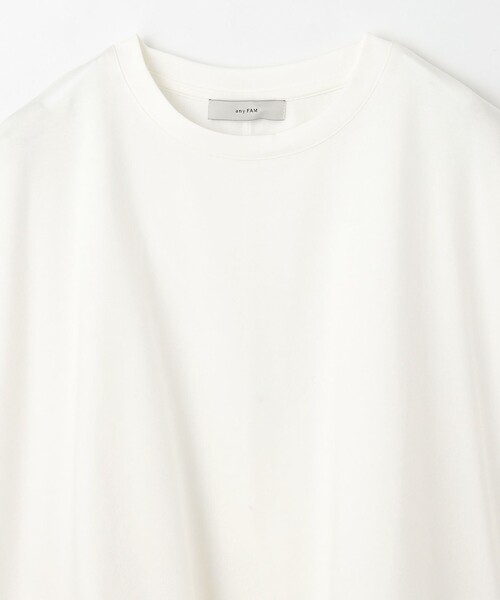 ANY(エニィ)の「シルケットスムースドロストTシャツ(Tシャツ/カットソー・レディース・ホワイト系/ブラック系/ダークブラウン系・F)」の10枚目の写真