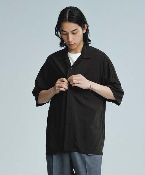 アダムエロペ　シャツ ADAM ET ROPE' ブラウス シャツ ロング＆ナローシャツ