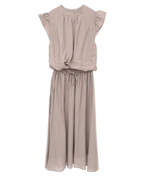 SOFFITTO(ソフィット)の「プチハイネック袖フリルワンピース(取り扱い店舗限定)(ワンピース・レディース・ベージュ/ブルー系その他/ピンク系その他/ブラック・FREE)」の1枚目の写真