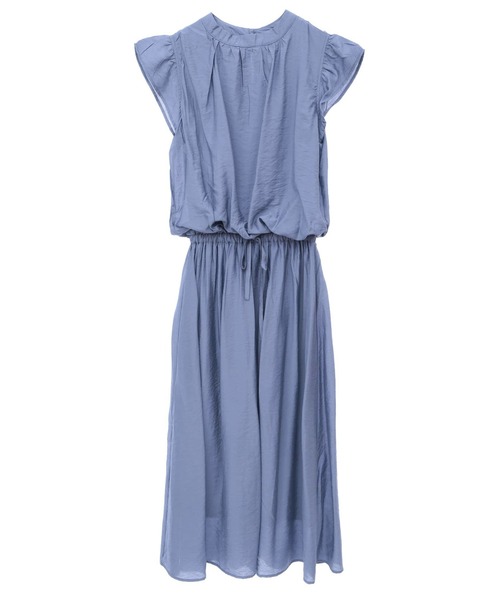 SOFFITTO(ソフィット)の「プチハイネック袖フリルワンピース(取り扱い店舗限定)(ワンピース・レディース・ベージュ/ブルー系その他/ピンク系その他/ブラック・FREE)」の3枚目の写真