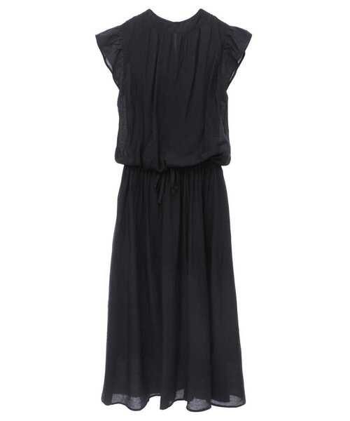 SOFFITTO(ソフィット)の「プチハイネック袖フリルワンピース(取り扱い店舗限定)(ワンピース・レディース・ベージュ/ブルー系その他/ピンク系その他/ブラック・FREE)」の2枚目の写真